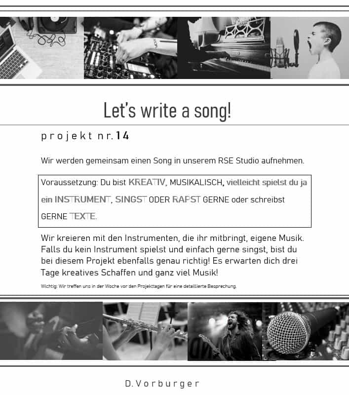 14 Let's write a song!